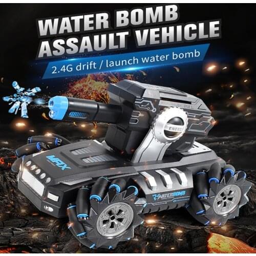 RC Drift armored vehicle off-road Water bomb remote control watch induction model battle assault Dual mode car Toys for boys
