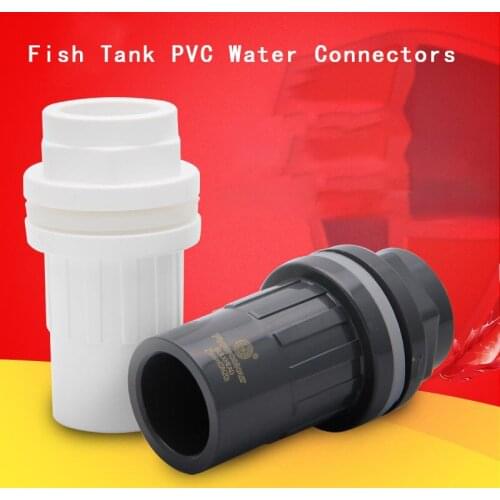 Fish Tank PVC Water Connectors Tank overflow connector Plumbing Drainage Connector Lengthened Aquarium Overflow Pipe Joint 1Pcs