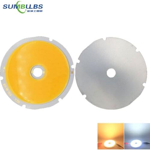 [Sumbulbs] 80mm Diameter 50W Round Chip On Board LED COB Light Source DC30-33V Bulb DIY Indoor Outdoor LED Lamp Warm Cold White