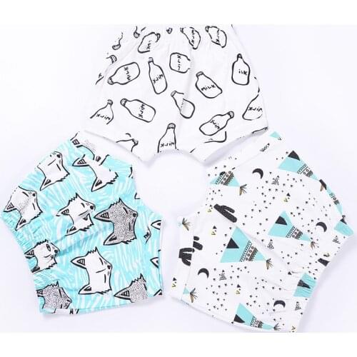 Loose Boys Shorts Summer Children Beach Wear cartoon fruits printed Boys Bottom 0~4 Y Kids Boys Character Baby Shorts