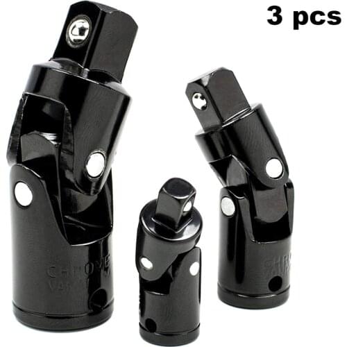 Impact Universal Joint Set Made of Chrome Vanadium Steel 3 Universal Joint Socket Piece Swivel Set