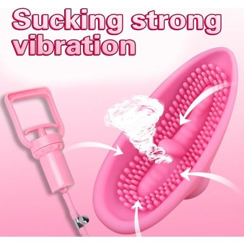 Sex ShopTongue Licking Vibrator Vacuum Vaginal Pumps Clitoris Stimulation Pussy Pump Oral Flirting Nipple Sucking Adult Sex Toys