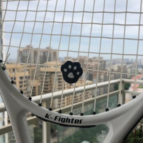 POWERTI 10pcs/lot Tennis Vibration Dampener-Foot Bears paw Cute Tennis Accessories Outdoor Sport Machine Stringing Tools