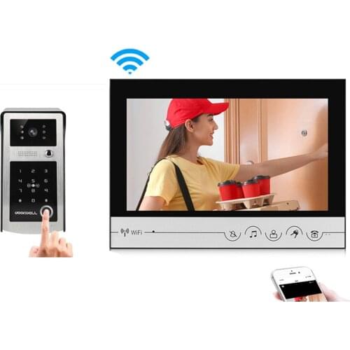 9 Inch LCD Monitor Wired WIFI Video Door phone APP Remote Control Intercom Access Control System For Villa XSL-V90S-WIFI