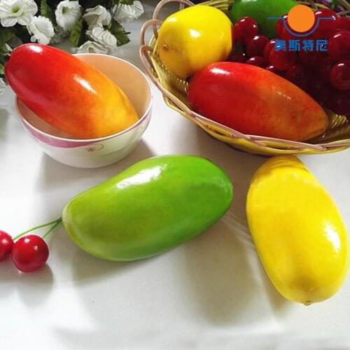 10pcs big size mix color High imitation artificial Fake mango Fruit&artificial plastic fake simulated mix color mango