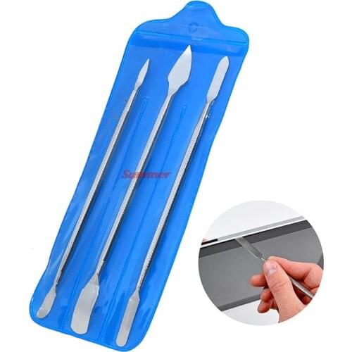 3pcs Phone Repair Opening Tool Metal Crowbar Disassemble Kits Metal Steel Pry