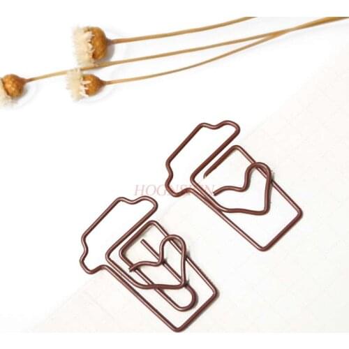50pcs Coffee Cup Paper Clip Cartoon Paper Clip Paper Clip Paper Clip Bookmark