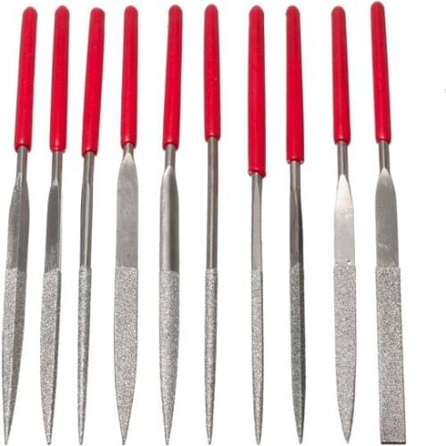 10pcs Diamond File Needle Handle Files Abrasive Tool Needle Handle Files Luthier Tools