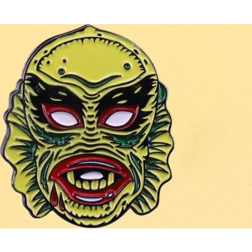 Horror Film Enamel Pins Cute Metal Cartoon Brooch Men Women Fashion Jewelry Gifts Anime Movie Hat Bag Clothing Lapel Badges