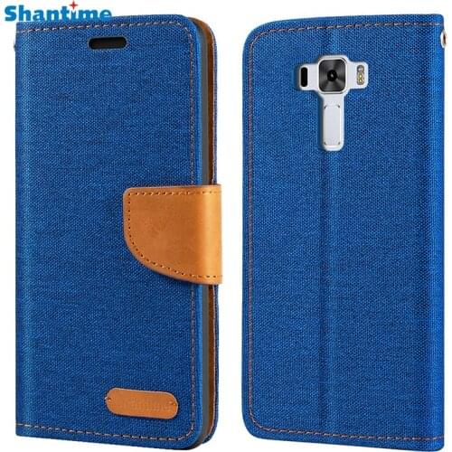 Oxford Leather Wallet Case For Asus Zenfone 3 Laser ZC551KL With Soft TPU Back Cover Magnet Flip Case For Asus ZC551KL