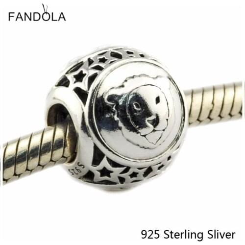 CKK 925 Sterling Silver Leo Star Sign Charms Original Fashion Beads Fits Bracelets & Bangle DIY Jewelry