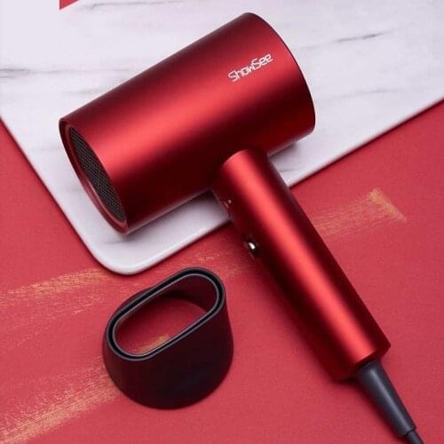 SHOWSEE constant temperature hair dryer, quick-drying, soft and frizzy hair dryer with rotating nozzle