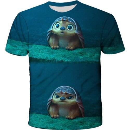 2021 The Latest RAYA AND THE LAST DRAGON Tee Series Printed T-shirt 3D Boy Girl Clothes Casual O-neck Summer Anime T-shirt