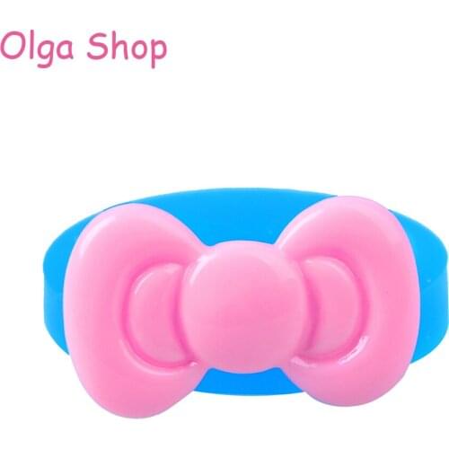 FYL535 43.1mm Bow Silicone Mold - Bowknot Mold Cake Decorating Fondant Craft, Cookie Biscuit, Resin Jewelry Making, Candy, Icing