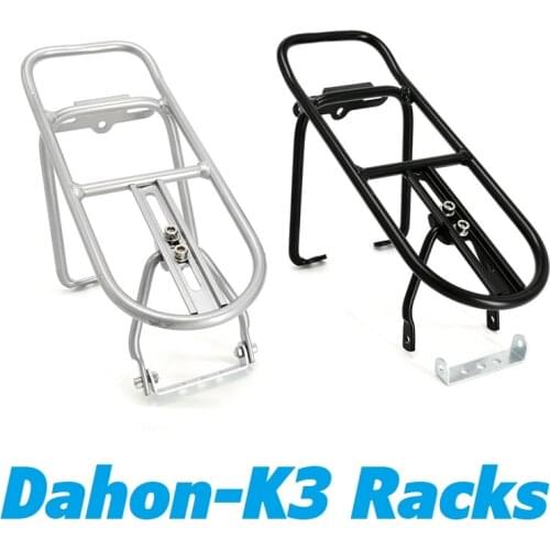 K3 Folding Bike Luggage Carrier Rear Cargo Racks Aluminum Alloy Black Silver BMX Bicycle Accessories