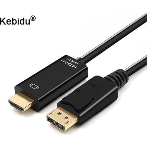 Kebidu 1M 1.8M Displayport Cable 4K 60Hz DP 2.0 Adapter For Lenovo Laptop Projector Display Port HDMI-compatible Cable