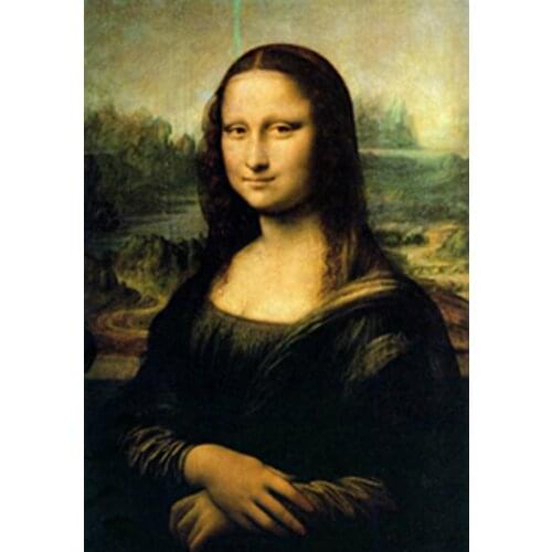 Oil Painting Reproduction on linen canvas,Mona Lisa by Leonardo Da Vinci,Fast Free Shipping, 100% Handmade,Museum quality