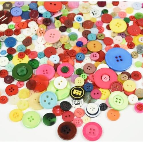 Mixed Color Size Round DIY Buttons DIY Scrapbooking Craft Home Handmade Chridren Garment Sewing Decoration Apparel Accessories 7