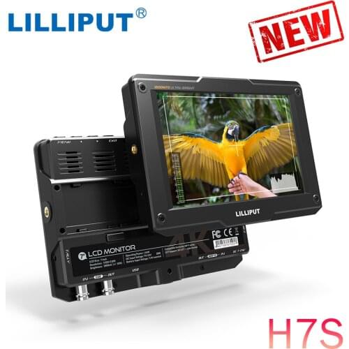 Lilliput H7S New 7 Inch 3D-LUT HDR 1800 Nit Ultra Bright 3G-SDI 4K HDMI-compatible Tally FHD Field Monitor for DSLR Camera