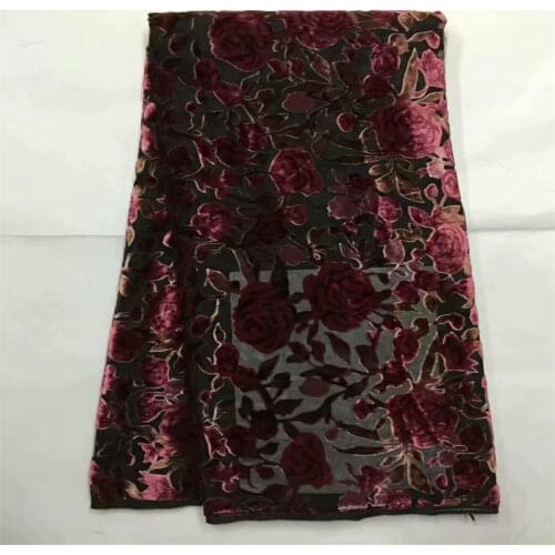 CWQ/ 2021,Fashionable Velour Lace 5 Yards Soft and comfortable Modern African Traditional Fabric Clothing Sewing! (08282