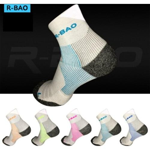 R-BAO One Pair Professional Compression Socks Women Men Running Sports Socks Ankle Leg Protector Anti-sprain For Marathon Socks
