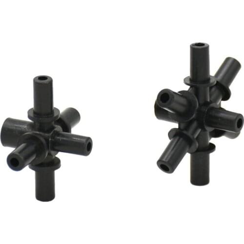 6mm water splitter 5-way 7-way Garden sprinkler Connectors Multiple Joint Hose Splitters Garden Irrigation Accessories 200pcs