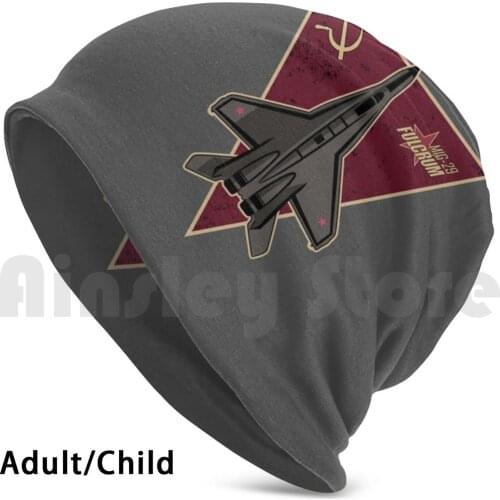 Mig-29 Fulcrum Beanies Knit Hat Hip Hop Soviet Air Force Soviet War Machine Russian Russian Fighter