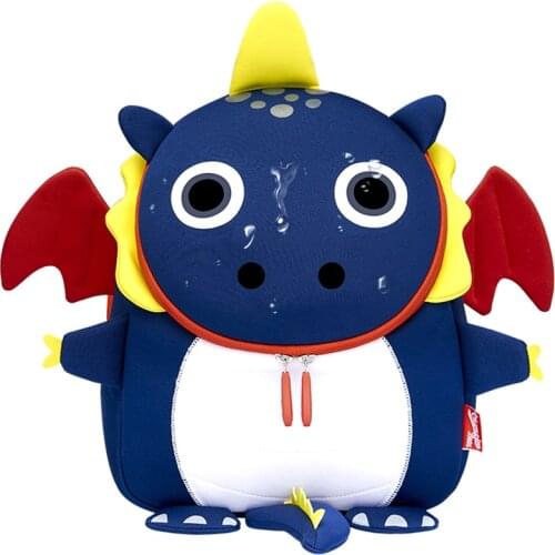 Toddler Kids School Bags 3D Cartoon Dragon Design for Boys Waterproof Schoolbag Children Backpacks for Girls Animal Travel Bag