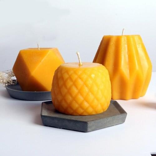 Geometry Pineapple shaped candle silicone mold Goddess Shape Wax Mold Scented Candle Making