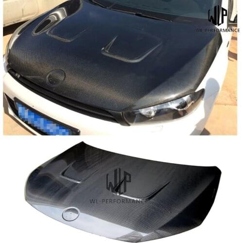 VW High Quality Carbon Fiber Rear Trunk Hood Car Body Kit For Volkswagen Scirocco Car Styling 09-17