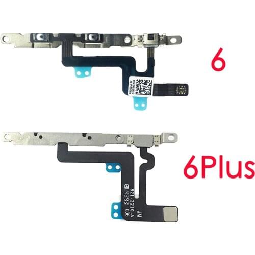 Replacement Sound Mute Switch & Volume Buttons Flex Cable Assembly for iPhone 6 6 Plus