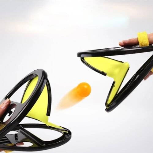 1 Pair Throwing & Catching Ball Toy Outdoor Parent-Child Fitness Sports Game Hand Catching Ball For Kids Adults Indoor Activity