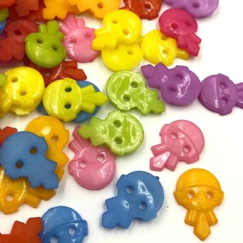 100pc Plastic Buttons Childrens/Kids Sewing Clothing Accessories PT155