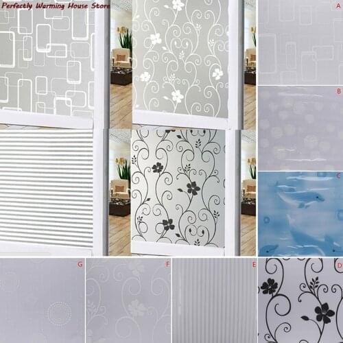 100X60Cm Slaapkamer Badkamer Thuis Glas Raam Privacy Film Sticker Pvc Frosted