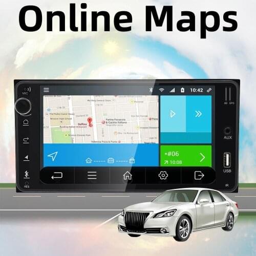 Bosion Android 10.0 Car DVD GPS Navi stereo 2 din Quad Core Radio For Toyota Corolla Camry Prado 2003-2008 RAV4