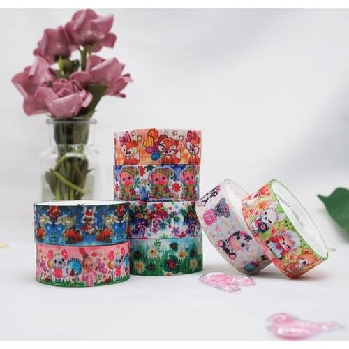 DIY Cartoon Animal Printed Grosgrain Ribbon For Craft Supplies Sewing Accessories 5 Yards, Planar Resins Mold 10 Pieces. 25781