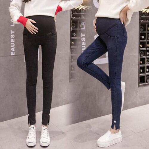 High Stretch Maternity Jeans For Pregnant Women Clothes Skinny Pencil Pants Pregnancy Jeans Gravidas Spring Clothing Maternity