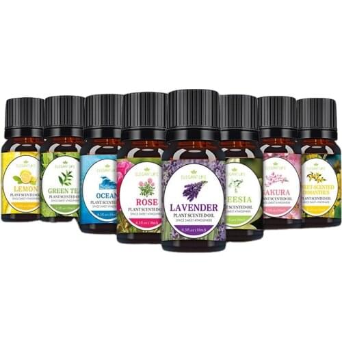 Essential Oils by PURE AROMA 100% Air Freshening Pure Therapeutic Grade Aromatherapy Oils Gift 10ML