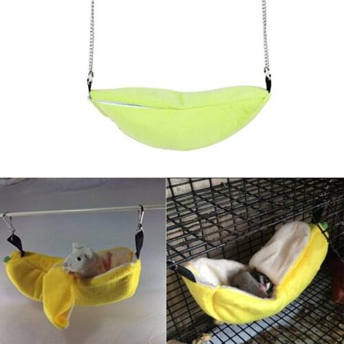 Hamster cotton nest banana Shape House Hammock Bunk Bed House Toys Cage For Sugar Glider Hamster Small Animal Pet Supplies