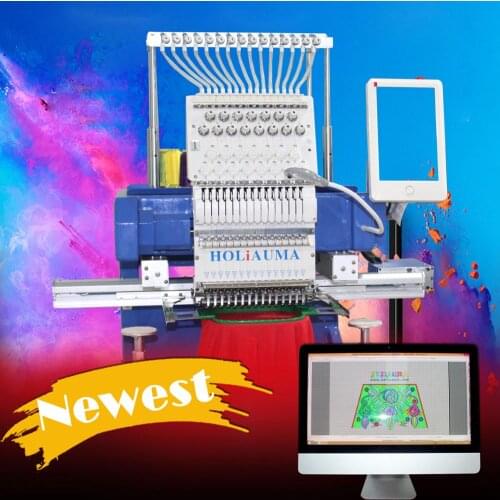 China 10 years service ! Pretty embroidery used Japan design multi function 47 head technolo embroidery machine 1 head 15 color