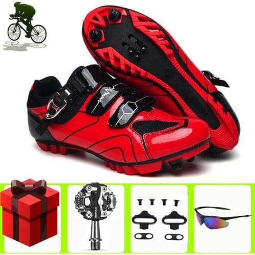 Self Locking MTB Cycling Shoes Men Sneakers SPD Pedal Outdoor Sport Bicycle Self-Locking Professional Racing Mountain Bike Shoes