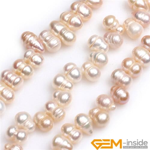 Top Drilled Multicolor Natural Freshwater Cultured Pearls Beads DIY Beads For Women Jewelry Making Strand 15 Inches