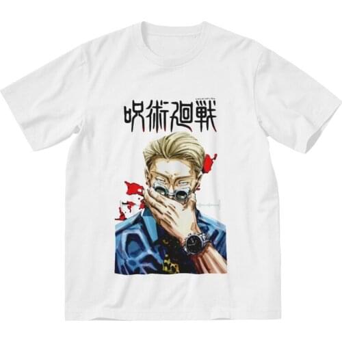 Jujutsu Kaisen Harajuku T Shirt Mens 100% Cotton Printing T-shirt Graphic Tshirt Short Sleeve Anime Manga Kento Nanami Tee Top
