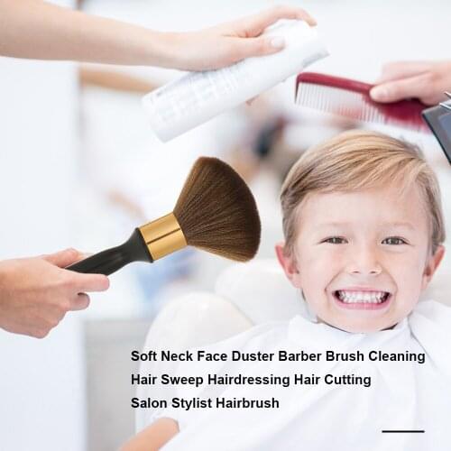 Soft Neck Face Duster Barber Brush Cleaning Hair Sweep Hairdressing Hair Cutting Salon Stylist Hairbrush Neck Duster Brush
