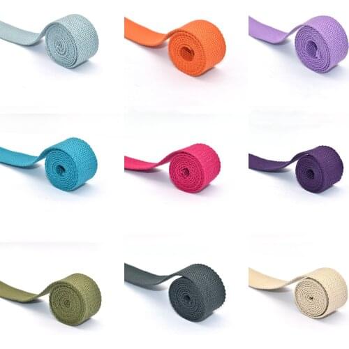 Natural Cotton Plain Webbing Canvas Bag Purse Strap Handles,for Tote Bag Upholstery Webbing Belt 1 Inch(25mm) Wide 3 Yard