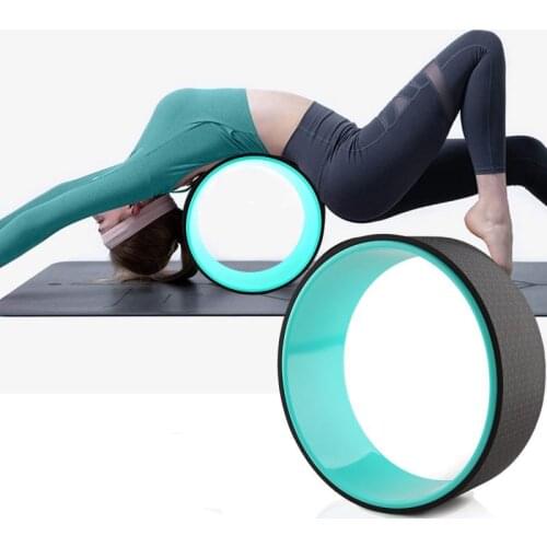 TPE Non-Slip Yoga Wheel Yoga Spine Roller Wheel Circle Pilates Professional Waist Shape Bodybuilding Back Fitness Training Tool
