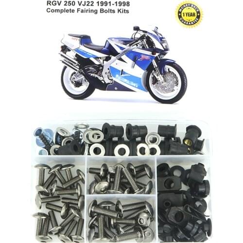 Fit For Suzuki RGV 250 VJ22 1991 1992 1993 1994 1995 1996 1997 1998 Complete Full Fairing Bolts Kit Fairing Clips Speed Nuts