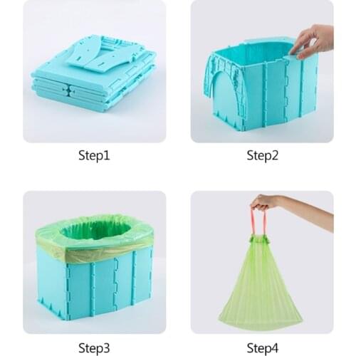 Outdoor Portable Folding Toilet Urinal Mobile Seat Potty for Kids Children Travel Hiking Camping