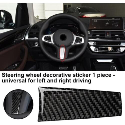 Anti-corrosive Practical Carbon Fiber Steering Wheel Lower Trim Heat-resistant Wheel Trim Sticker Wear-resistant