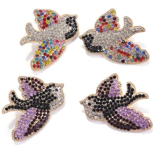 Luxury Rhinestone Birds Earrings Women Fashion Cute Animal Swallow Drop Earrings ZA Jewelry 2019 Woens Boho Vintage Earrings